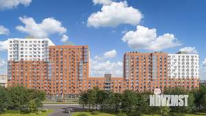 2-к квартира, строящийся дом, 58м2, 14/17 этаж